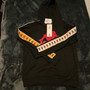 Black MEN kappa hoodie size Large